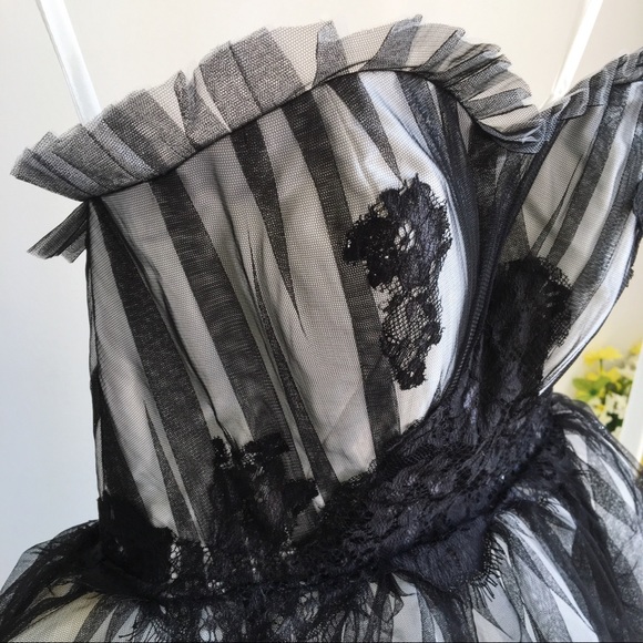 Strapless Hi-Lo Gown - Picture 3 of 10